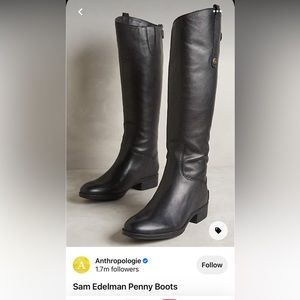 Sam Edelman Black Penny Boots Size 9.5M